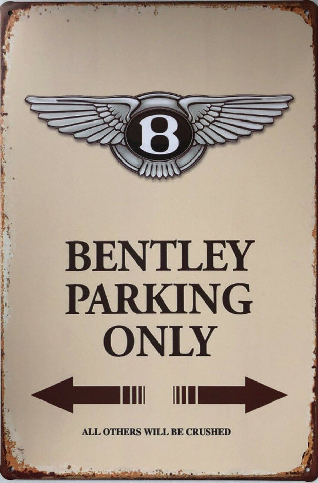 PARKING ONLY Garage Car Rustic Vintage Metal Tin Sign Man Cave,Garage,Shed and Bar