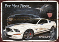 PICK YOUR POISON-SHELBY Retro Rustic Look Vintage Tin Metal Sign Man Cave, Shed-Garage, and Bar