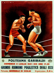 POLITEAMA GARIBALDI Retro/Vintage Metal Plaque Sign Style Man Cave Garage
