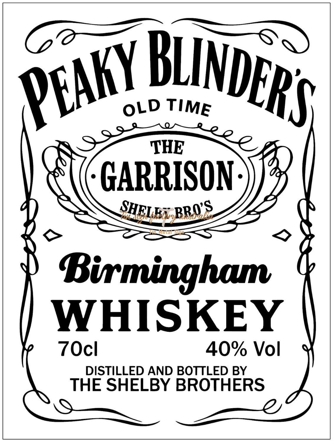 PEAKY BLINDER'S Retro/Vintage Metal Plaque Sign Style Man Cave Garage