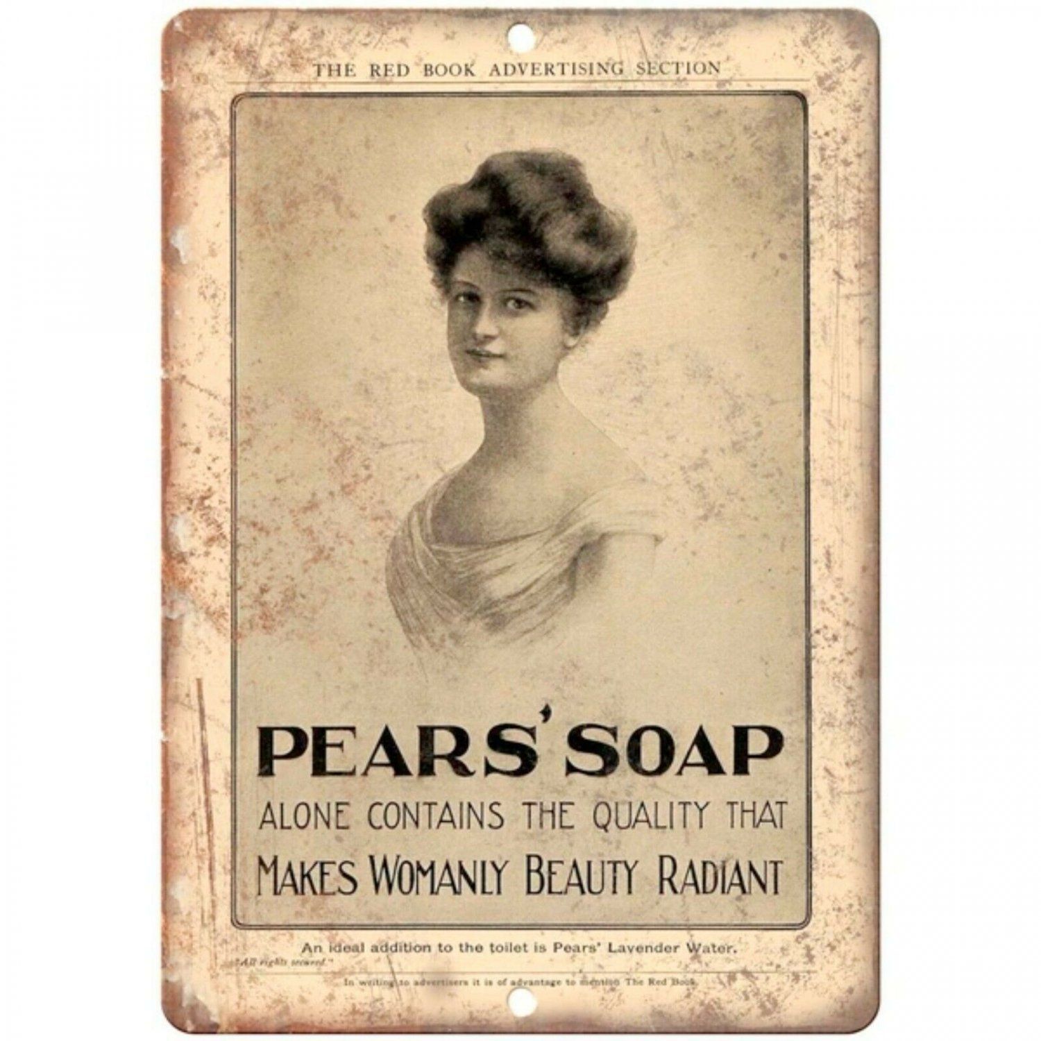 Pears' Soap tin metal sign MAN CAVE - Tin Sign Factory Australia