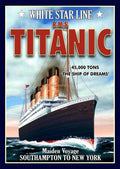 R.M.S. TITANIC Retro/Vintage Metal Plaque Sign Style Man Cave Garage - Tin Sign Factory Australia