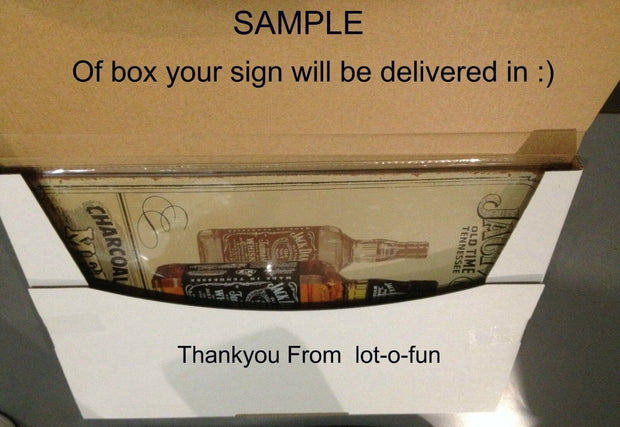 RAT FINK Rustic Look Vintage Metal Tin Sign MAN CAVE Shed Garage and Bar Sign