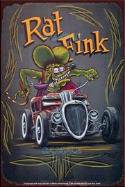 RF ON RIDE Retro/ Vintage Tin Metal Sign Man Cave, Wall Home Décor, Shed-Garage, and Bar