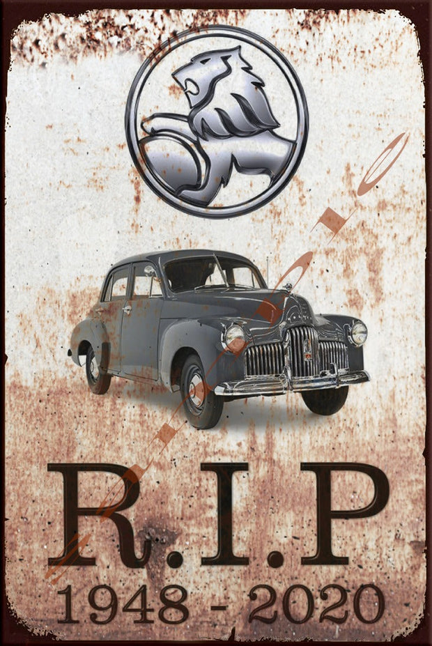 RIP HOLDEN 48-215 Retro/ Vintage Wall Home Décor, Shed-Garage and Bar Tin Metal Sign