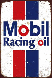 RACING OIL Retro/ Vintage Tin Metal Sign, Wall Art Home Décor, Shed-Garage, and Bar