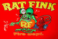 Rat Fink Fire dept rat rod brand new tin metal sign MAN CAVE - Tin Sign Factory Australia