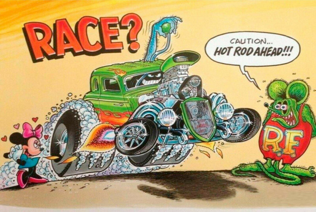 Rat Fink race hot rod ahead rat rod brand new tin metal sign MAN CAVE - Tin Sign Factory Australia