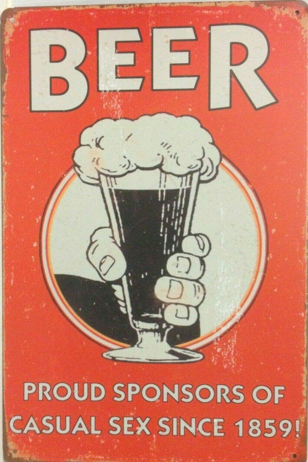 Rustic Beer Sponsor Since 1859new tin metal sign MAN CAVE
