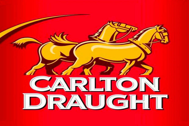 Rustic Carlton Draught Beer Horses new tin metal sign MAN CAVE