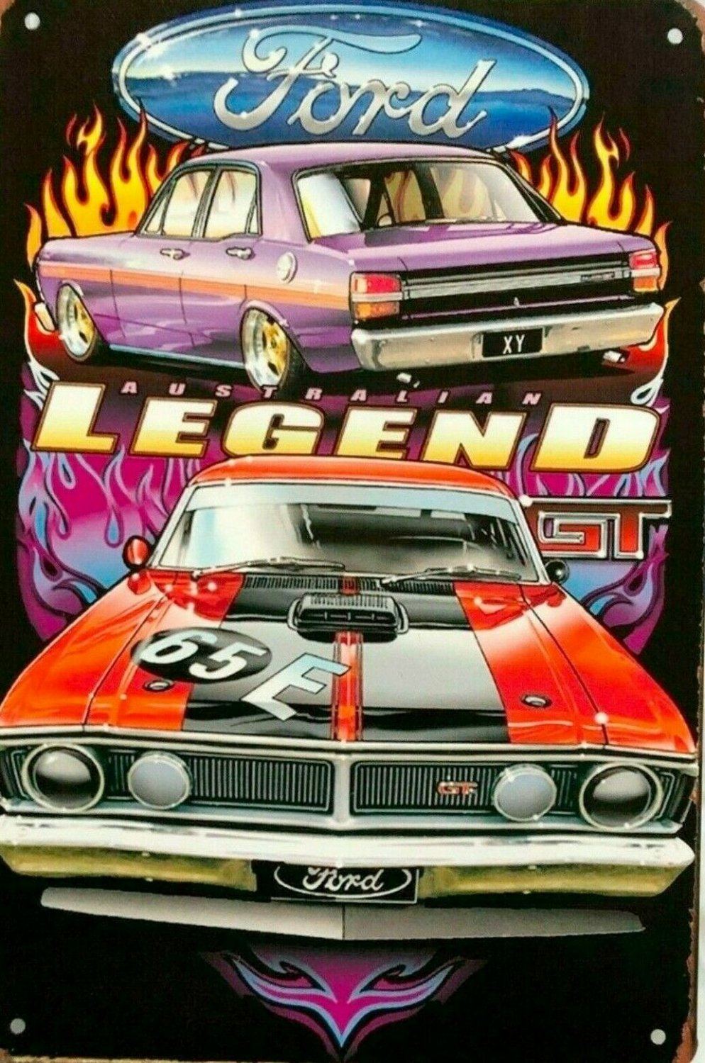 Rustic Ford Legend new tin metal sign MAN CAVE - Tin Sign Factory Australia