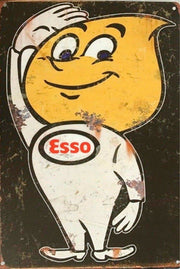 Rustic Shell Motor Oil tin metal sign MAN CAVE brand new