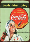 SEND THIRST FLYING Rustic Look Vintage Tin Metal Sign Man Cave, Shed-Garage & Bar