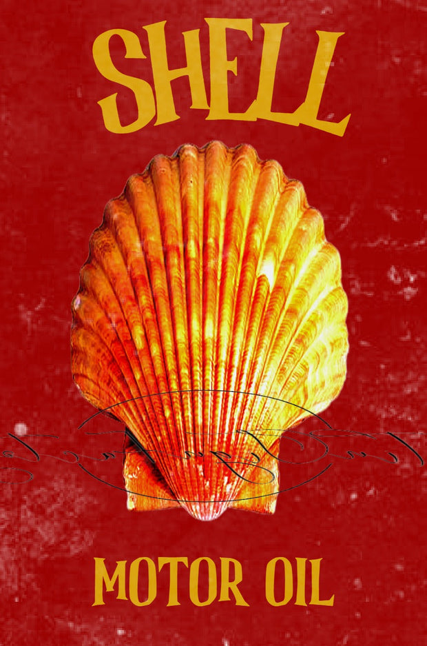 SHELL Retro/ Vintage Wall Art Home Décor, Shed-Garage, and Bar Tin Metal Sign