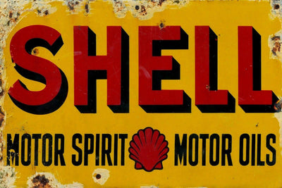 SHELL MOTOR OILS Retro/Vintage Metal Plaque Sign Style Man Cave Garage