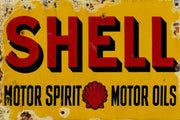 SHELL MOTOR OILS Retro/Vintage Metal Plaque Sign Style Man Cave Garage
