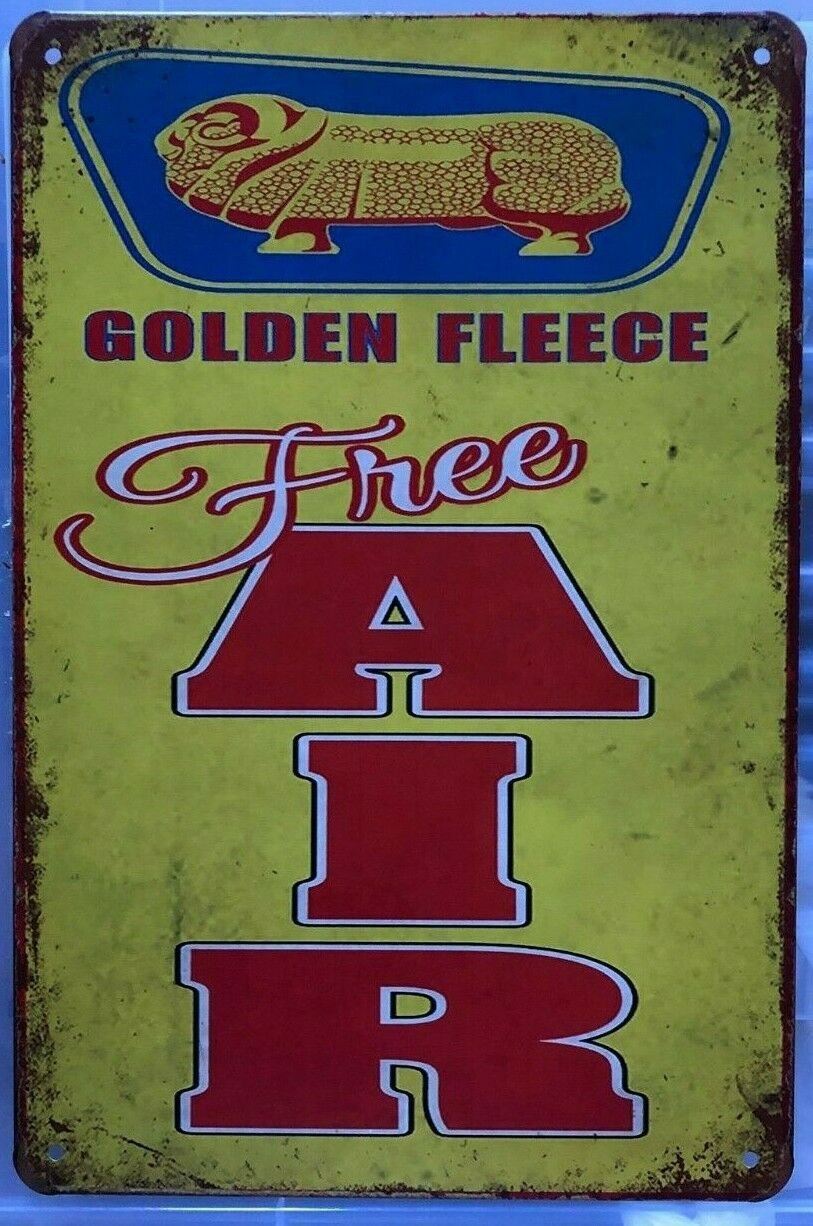 SHELL AIR Garage Rustic Look Vintage Tin Signs Man Cave, Shed and Bar SIGN - Tin Sign Factory Australia