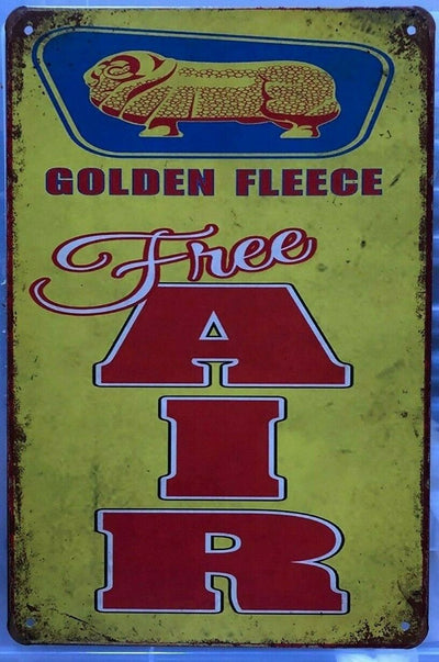 SHELL AIR Garage Rustic Look Vintage Tin Signs Man Cave, Shed and Bar SIGN