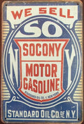 SOCONY Garage Oil Rustic Look Vintage Metal Tin Signs Man Cave, Shed and Bar Sign - Tin Sign Factory Australia