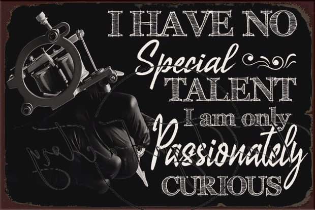 SPECIAL TALENT Retro/ Vintage Tin Metal Sign Man Cave, Wall Home Décor, Shed-Garage, and Bar