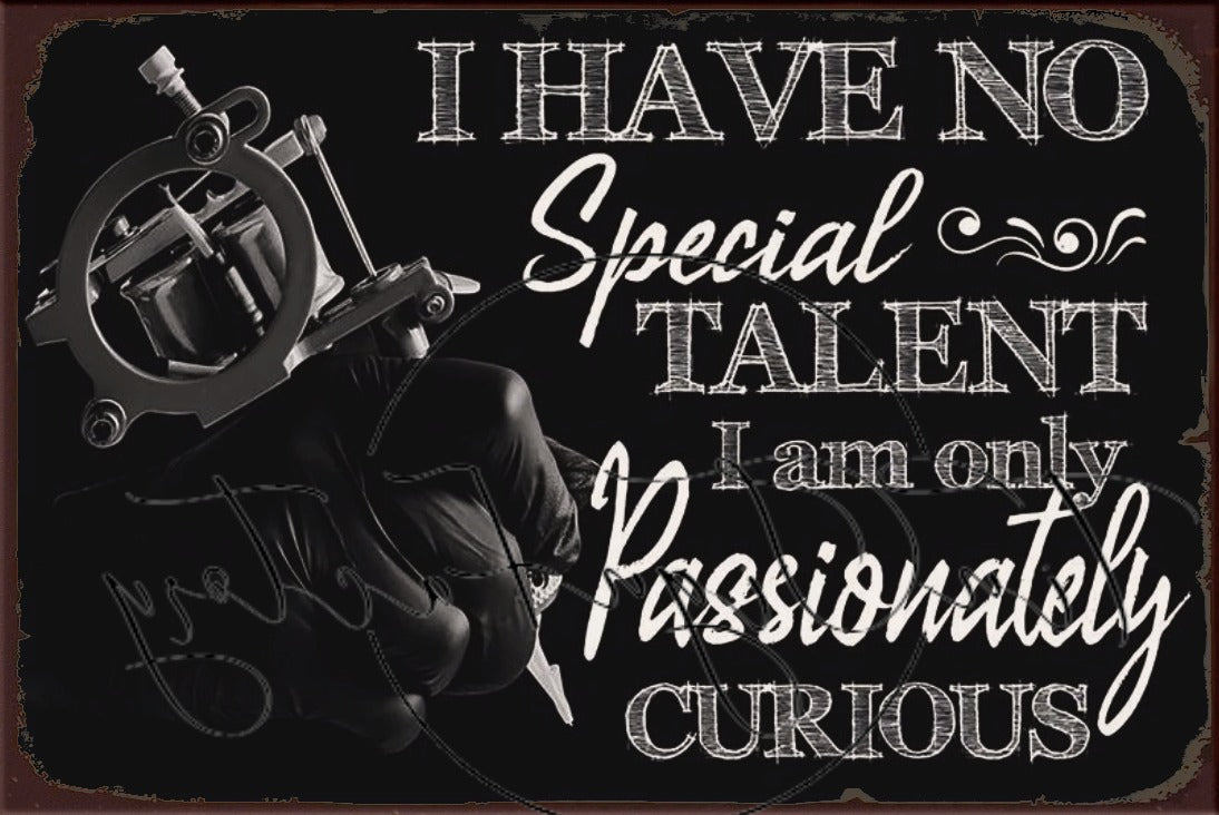 SPECIAL TALENT Retro/ Vintage Tin Metal Sign Man Cave, Wall Home Décor, Shed-Garage, and Bar