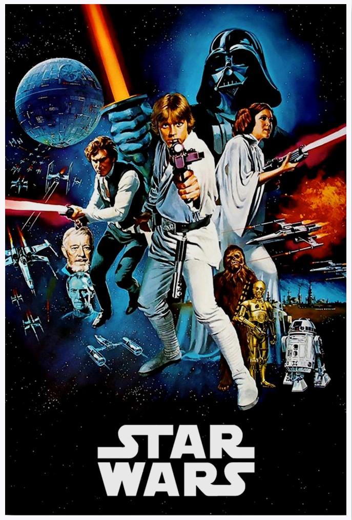 STAR WARS MOVIE POSTER Retro/Vintage Metal Plaque Sign Style Man Cave Garage - Tin Sign Factory Australia