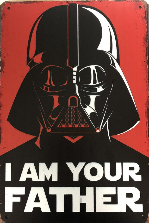STAR WARS Garage Rustic Look Vintage Tin Signs Man Cave, Shed and Bar Sign