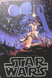 STAR WARS Garage Rustic Look Vintage Tin Signs Man Cave, Shed and Bar Sign