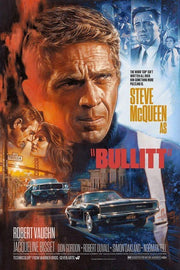 STEVE MCQUEEN AS BULLITT Retro Rustic Look Vintage Tin Metal Sign Man Cave, Shed-Garage, and Bar