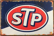 STP Garage Rustic Look Vintage Tin Signs Man Cave, Shed and Bar Sign