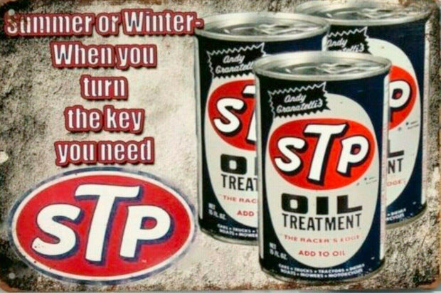 STP Oil Cans tin metal sign MAN CAVE brand new