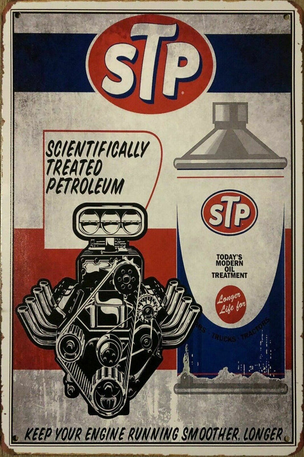 STP Rustic Look Vintage Metal Tin Sign MAN CAVE Shed Garage and Bar Sign