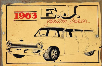 1963 EJ Holden metal sign 20 x 30 cm free postage - TinSignFactoryAustralia
