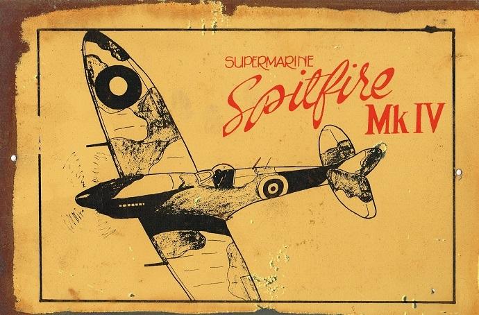 Spitfire mk1V  metal sign 20 x 30 cm free postage - TinSignFactoryAustralia