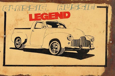 Aussie Legend metal sign 20 x 30 cm free postage - TinSignFactoryAustralia