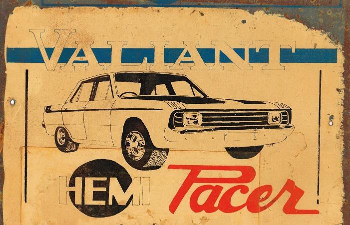 Valiant Hemi Pacer metal sign 20 x 30 cm free postage - TinSignFactoryAustralia