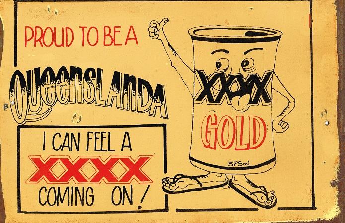 Proud to be a Queenslander metal sign 20 x 30 cm free postage - TinSignFactoryAustralia