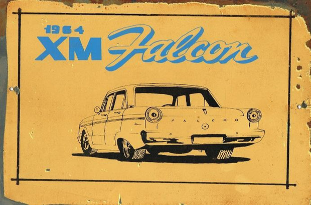 XM Falcon metal sign 20 x 30 cm free postage - TinSignFactoryAustralia