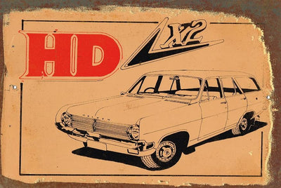 Holden  HD metal sign 20 x 30 cm free postage - TinSignFactoryAustralia