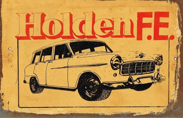 Holden FE Wagon metal sign 20 x 30 cm free postage - TinSignFactoryAustralia