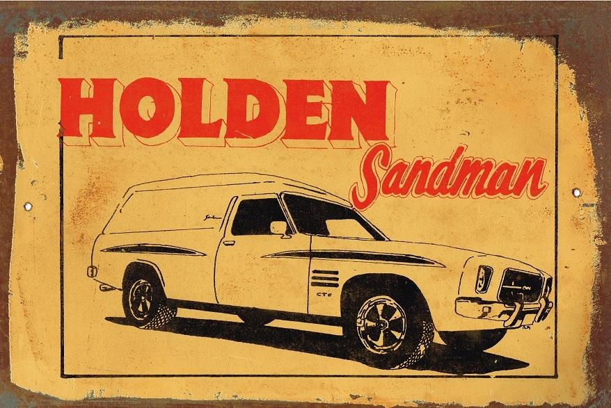 Holden Sandman metal sign 20 x 30 cm free postage - TinSignFactoryAustralia