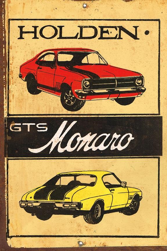 Holden GTS Monaro metal sign 20 x 30 cm free postage - TinSignFactoryAustralia