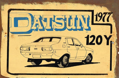 Datsun 120 y the daddo metal sign 20 x 30 cm free postage - TinSignFactoryAustralia