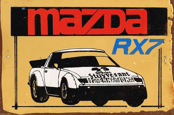 Mazda RX7 metal sign 20 x 30 cm free postage - TinSignFactoryAustralia