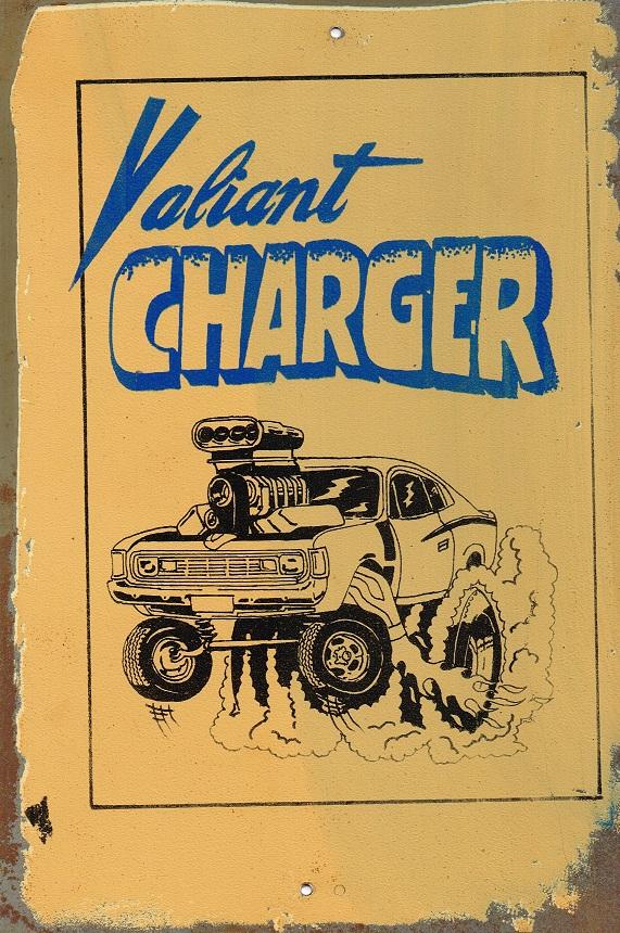 Valiant  Charger metal sign 20 x 30 cm free postage - TinSignFactoryAustralia