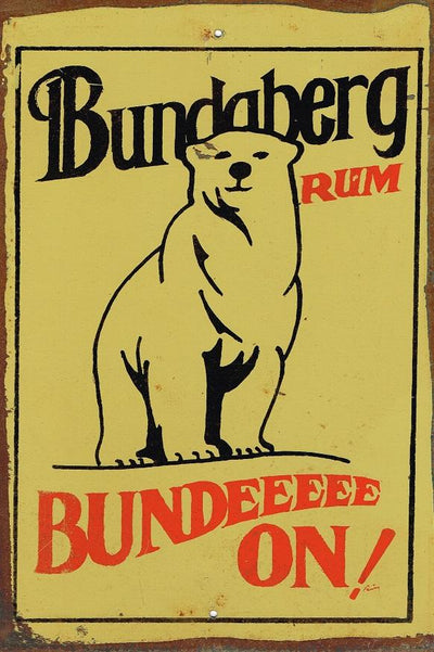 Bundy Bundy on metal sign 20 x 30 cm free postage - TinSignFactoryAustralia