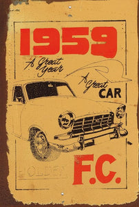 1959 FC metal sign 20 x 30 cm free postage - TinSignFactoryAustralia