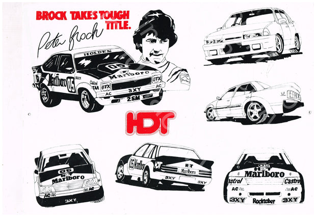 Brocks Car Family metal sign 30x 40 cm