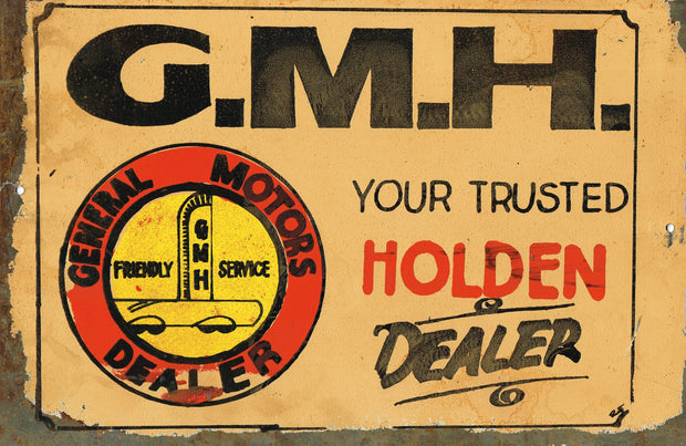 Gmh Holden Dealer metal sign 20 x 30 cm free postage - TinSignFactoryAustralia
