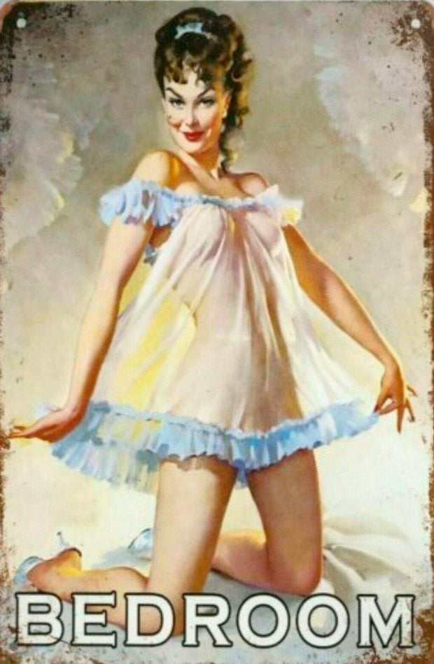 Sexy Lady Bedroom tin metal sign MAN CAVE brand new